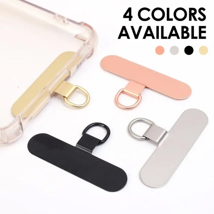 Oval Metal Mobile Phone Lanyard Fixing Gasket(Silver) - free shipping - PMC Jewellery - Order now!