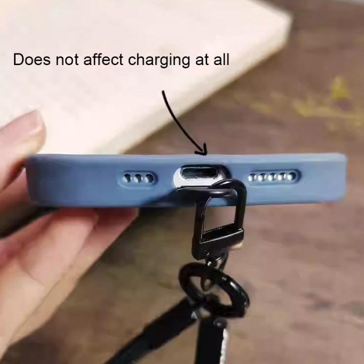 Butterfly Metal Mobile Phone Lanyard Fixing Gasket(Black) - Lanyards & Wrist Straps by PMc TechLife | Online Shopping South Africa | PMc TechLife | Buy Now Pay Later Mobicred