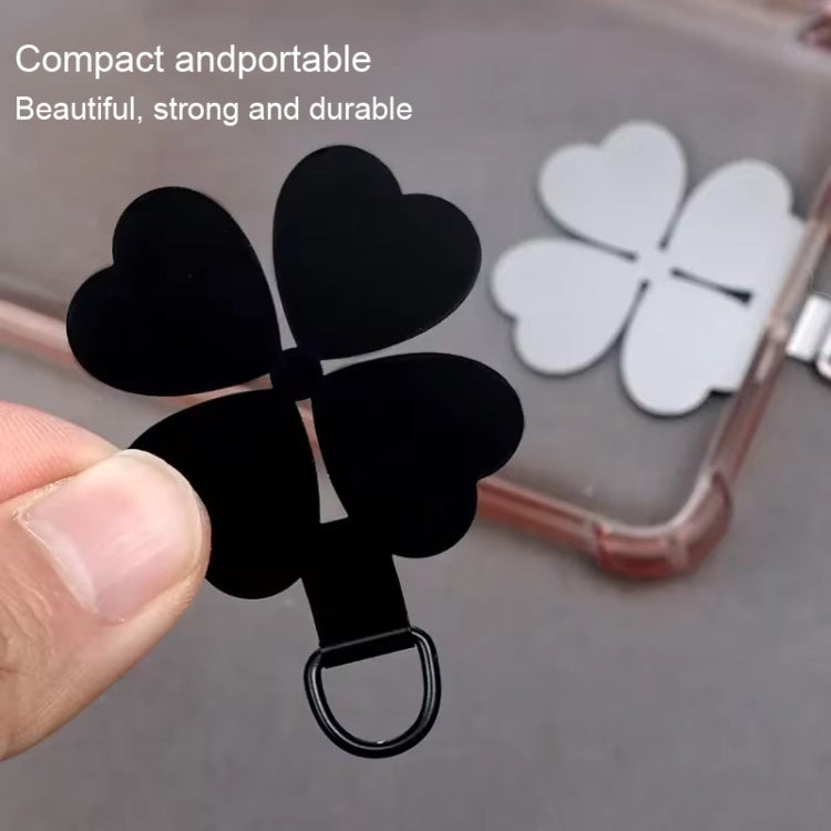 Four-leaf Metal Mobile Phone Lanyard Fixing Gasket(Silver) - free shipping - PMc TechLife - Order now!