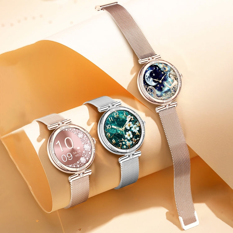 NX17 Pro 1.19 inch AMOLED Screen Steel Strap Smart Watch, Support Health Monitoring / Bluetooth Call(Silver) - Smart Watches by PMC TechLife | Online Shopping South Africa | PMC TechLife | Buy Now Pay Later Mobicred