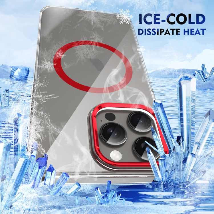 For iPhone 16 Pro Ice Feel HD Transparent MagSafe PC Full Coverage Phone Case(Red) - iPhone 16 Pro Cases by PMC TechLife | Online Shopping South Africa | PMC TechLife | Buy Now Pay Later Mobicred