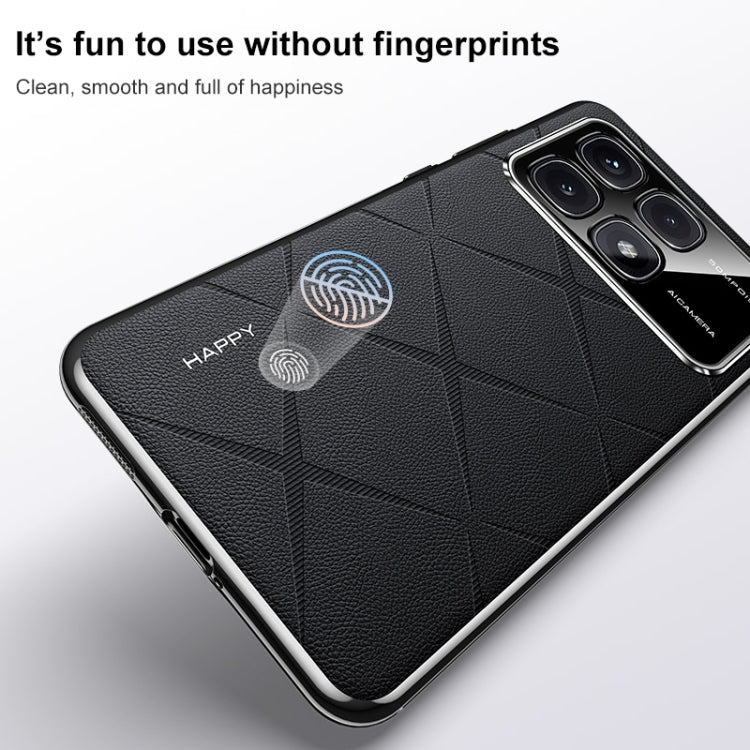 For Redmi K70 / K70 Pro Plain Leather PC Phone Case(Wine Red) - free shipping - PMC Jewellery - Order now!