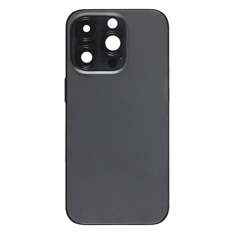 For iPhone 14 Pro Battery Back Cover with Power + Volume Flex Cable + Wireless Charging Module, Version:CE EU Version(Black)
