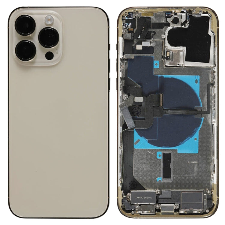 For iPhone 14 Pro Max Battery Back Cover Assembly, Version:CE EU Version(Gold)