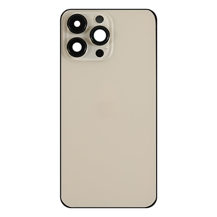 For iPhone 14 Pro Max Battery Back Cover with Side Keys & Card Tray, Version:CE EU Version(Gold)