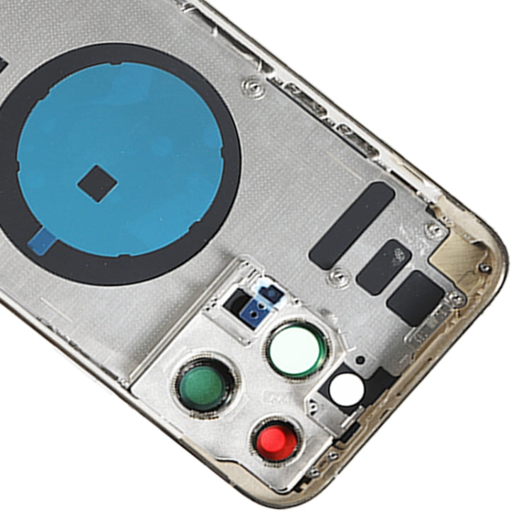 For iPhone 14 Pro Max Battery Back Cover with Side Keys & Card Tray, Version:CE EU Version(Gold)