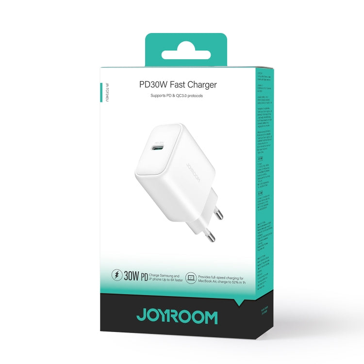 JOYROOM JR-TCF24 30W USB-C / Type-C Fast Charger, Specification:EU Plug(White) - USB Charger by JOYROOM | Online Shopping South Africa | PMC TechLife | Buy Now Pay Later Mobicred