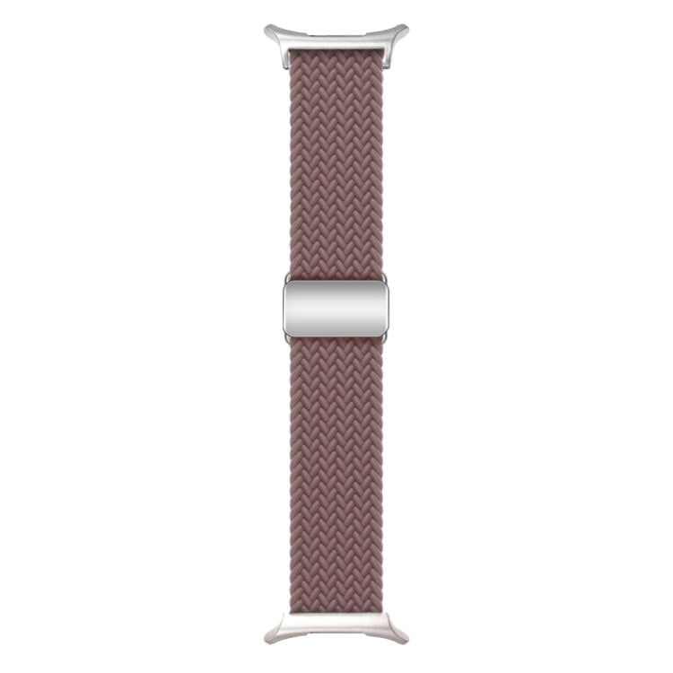 For Samsung Galaxy Watch Ultra 47mm Nylon Loop Magnetic Buckle Watch Band(Smoke Purple)