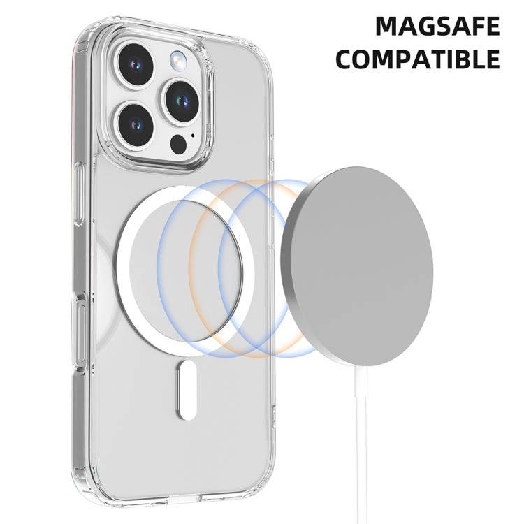 For iPhone 16 Mutural Ice Series MagSafe Magnetic TPU Phone Case(Transparent)