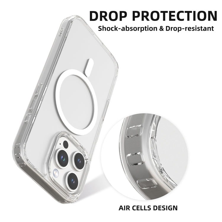 For iPhone 16 Pro Max Mutural Ice Series MagSafe Magnetic TPU Phone Case(Transparent)