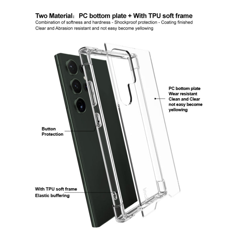 For Samsung Galaxy S24 Ultra 5G IMAK Space Shield PC + TPU Airbag Shockproof Phone Case(Transparent)