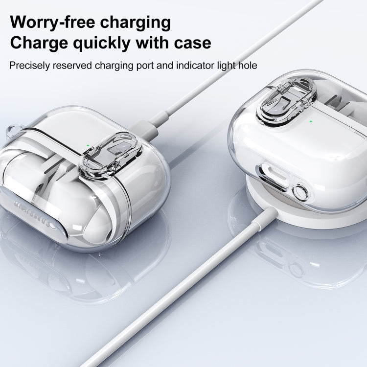 For Samsung Galaxy Buds 3 / 3 Pro Ice Crystals Shockproof Earphone Protective Case(Grey)