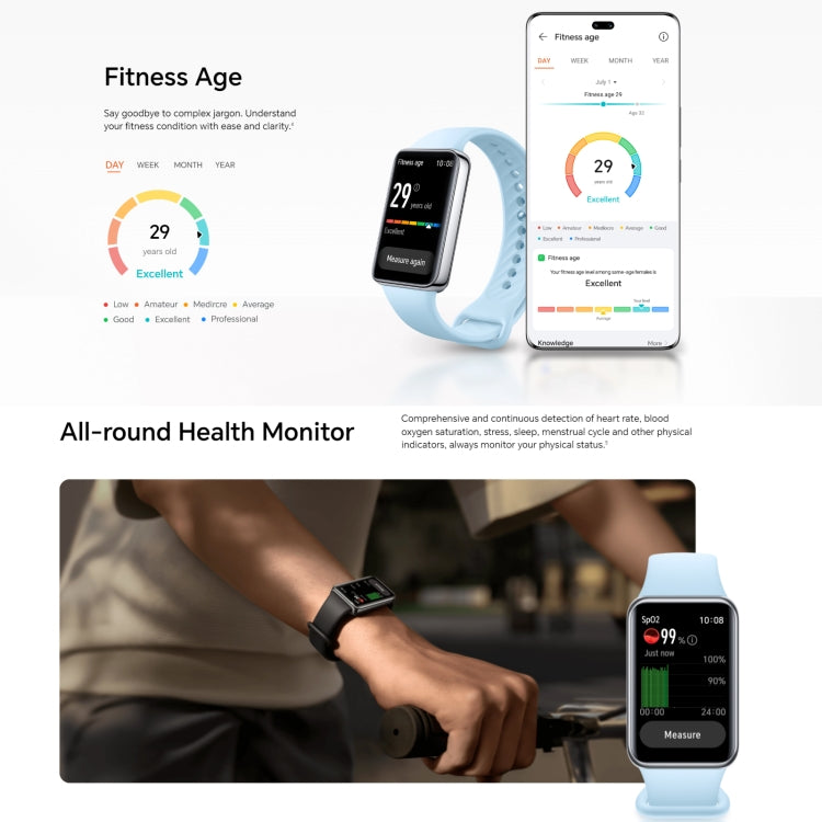 Honor Band 9, 1.57 inch AMOLED Screen, Support Heart Rate / Blood Oxygen / Sleep Monitoring, Standard Version(Blue) - free shipping - PMC Jewellery - Order now!