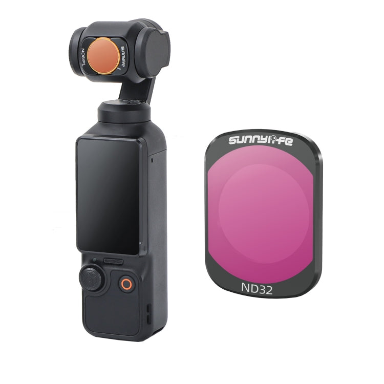 For DJI Osmo Pocket 3 Sunnylife Camera Lens Magnetic Metal Filter, No Impact On Gimbal Reset, Filter:ND32
