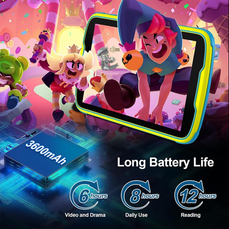 UNIWA Boxchip Tab 8 WiFi Kid Tablet, 4GB+64GB, 8 inch Android 13 Allwinner A523 Octa Core CPU Support Google Play(Blue) - free shipping - PMC Jewellery - Order now!