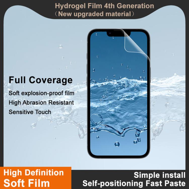 For iPhone 16e imak 4th Generation Full Coverage Screen Hydrogel Film Protector
