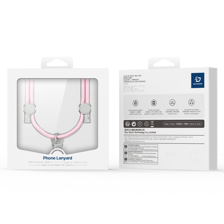 DUX DUCIS Plaz Crossbody Neck Strap Anti-lost Phone Lanyard(Light Pink)
