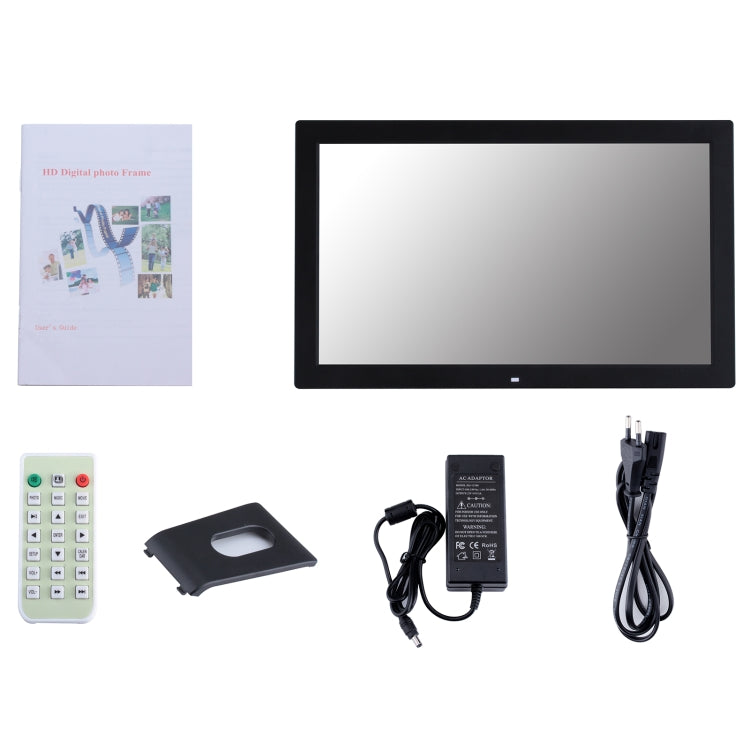 23.6 inch LED Screen Digital Photo Frame, Plug Type:US Plug(Black)