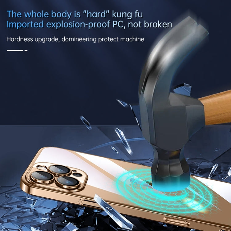 For iPhone 16 Pro SULADA JINGJIA Series Lens Protector Hard PC Phone Case(Gold)