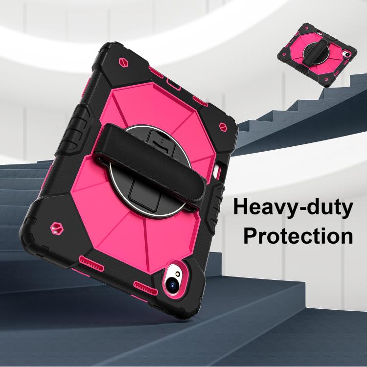 For Huawei MatePad 11.5 S Contrast Color Robot Silicone Hybrid PC Tablet Case(Black Rose Red) - free shipping - PMC TechLife - Order now!