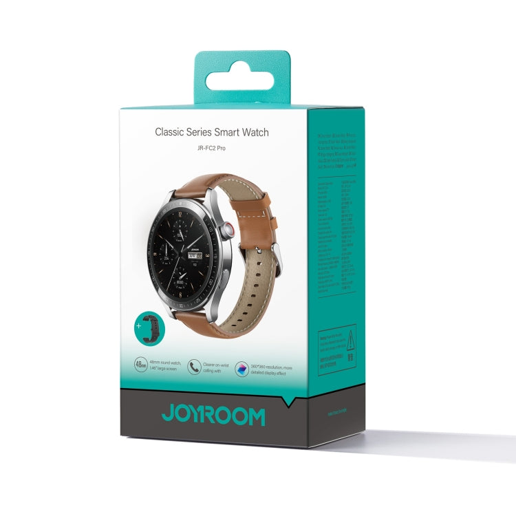 JOYROOM JR-FC2 Pro Classic Series Smart Watch, 1.46 inch Screen, Support BT Call / Heart Rate / Blood Oxygen(Moonlight Silver) - Smart Watches by JOYROOM | Online Shopping South Africa | PMC TechLife | Buy Now Pay Later Mobicred