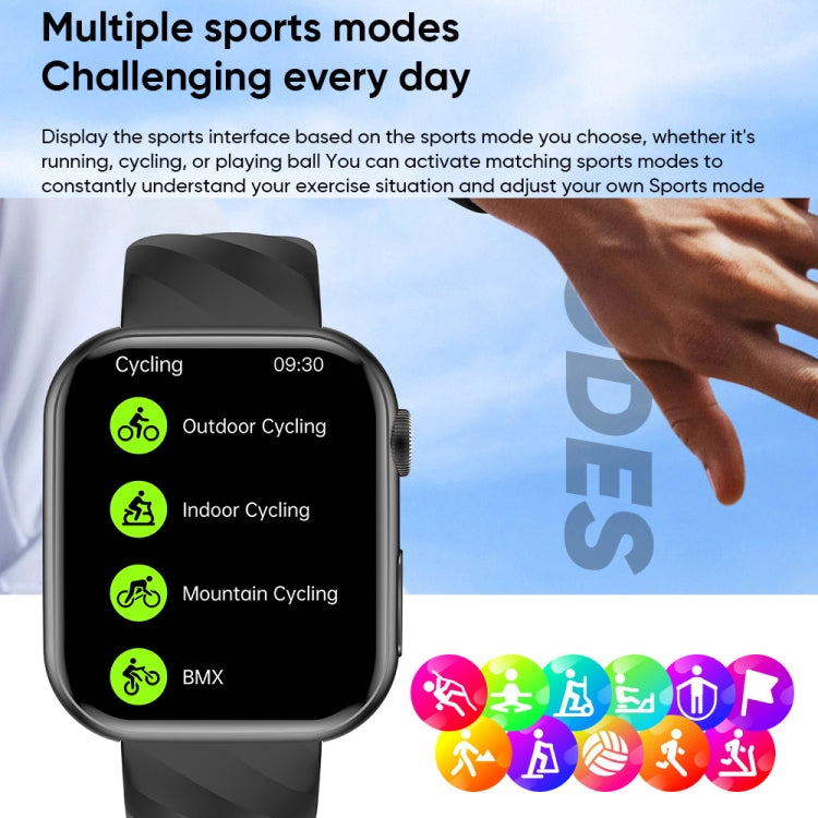 MT500 1.97 inch IP67 Waterproof Smart Watch, Support Electrocardiogram / Temperature Measurement(Black) - Smart Watches by PMC TechLife | Online Shopping South Africa | PMC TechLife | Buy Now Pay Later Mobicred