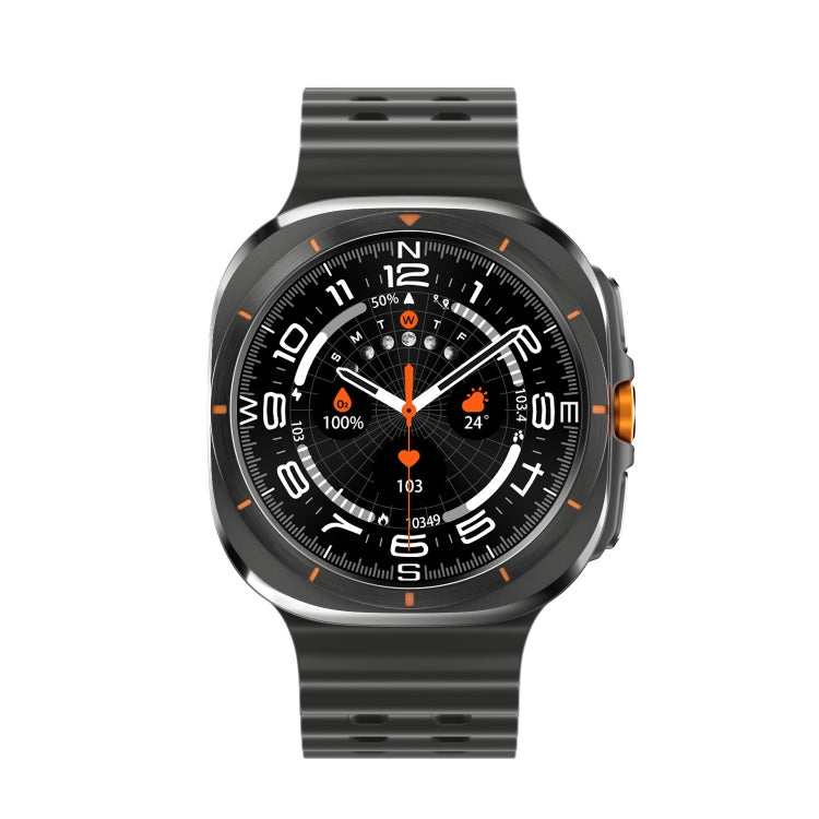 W7 1.43 inch IP68 Water-resistant Smart Watch, Support Sedentary Reminder / Sleep Monitoring(Black)