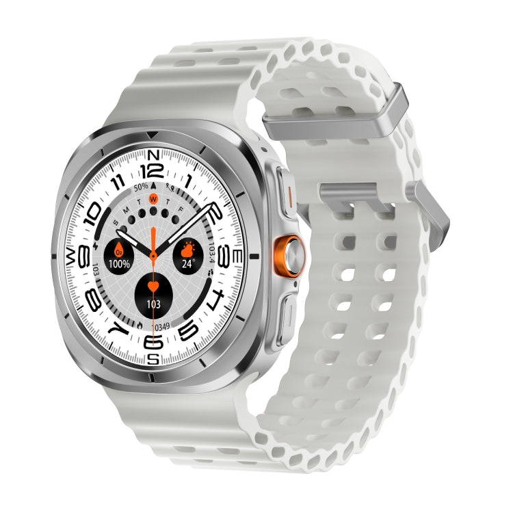W7 1.43 inch IP68 Water-resistant Smart Watch, Support Sedentary Reminder / Sleep Monitoring(White)