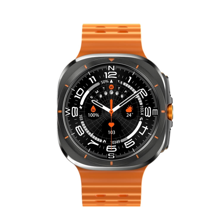 W7 1.43 inch IP68 Water-resistant Smart Watch, Support Sedentary Reminder / Sleep Monitoring(Orange)