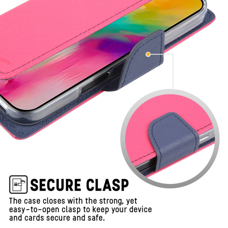 For iPhone 16 Pro Max GOOSPERY FANCY DIARY Cross Texture Leather Phone Case(Red) - free shipping - PMC Jewellery - Order now!