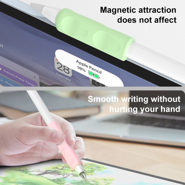 For Apple Pencil & Huawei M-Pencil Series Universal Stylus Silicone Protective Grip Cover(Blue)