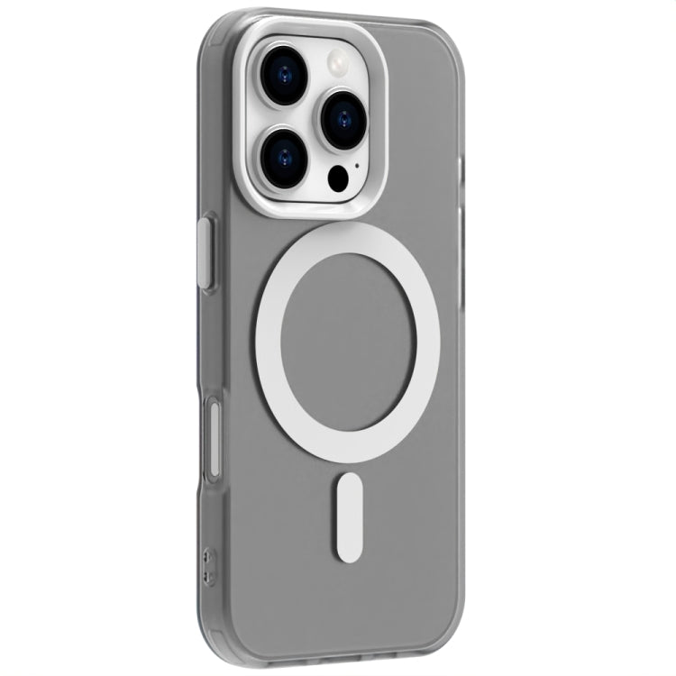 For iPhone 16 Pro Max Candy Magsafe PC Hybrid TPU Phone Case(White)