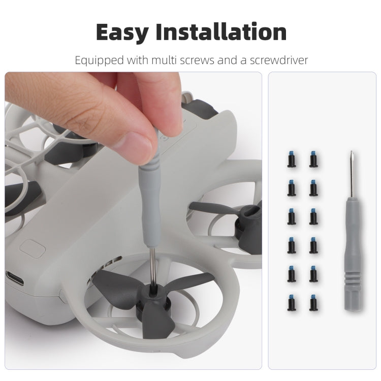 For DJI Neo Sunnylife 2016S Drone Color 3-Blade Propeller, Quantity:2 pairs(Black) - free shipping - PMC Jewellery - Order now!