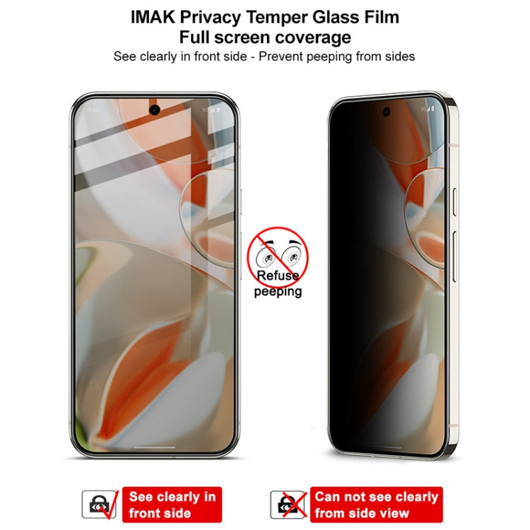 For Google Pixel 9 Pro XL imak HD Full Screen Anti-spy Tempered Glass Protective Film
