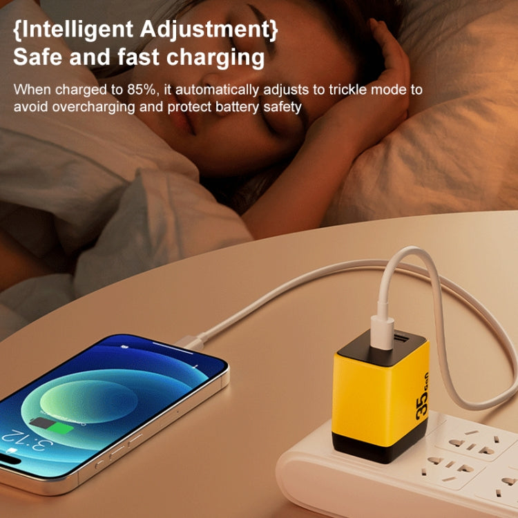 WK WP-U36 35W USB-C / Type-C, USB GaN Fast Charger, Plug Type:UK Plug(Green) - USB Charger by WK | Online Shopping South Africa | PMC TechLife | Buy Now Pay Later Mobicred