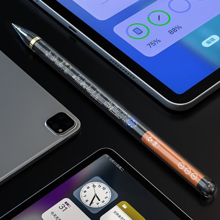 C10 Pro Magnetic Charging Capacitive Stylus Pen for iPad 2018 and Later(Transparent Black) - Stylus Pen by PMC Jewellery | Online Shopping South Africa | PMC Jewellery | Buy Now Pay Later Mobicred