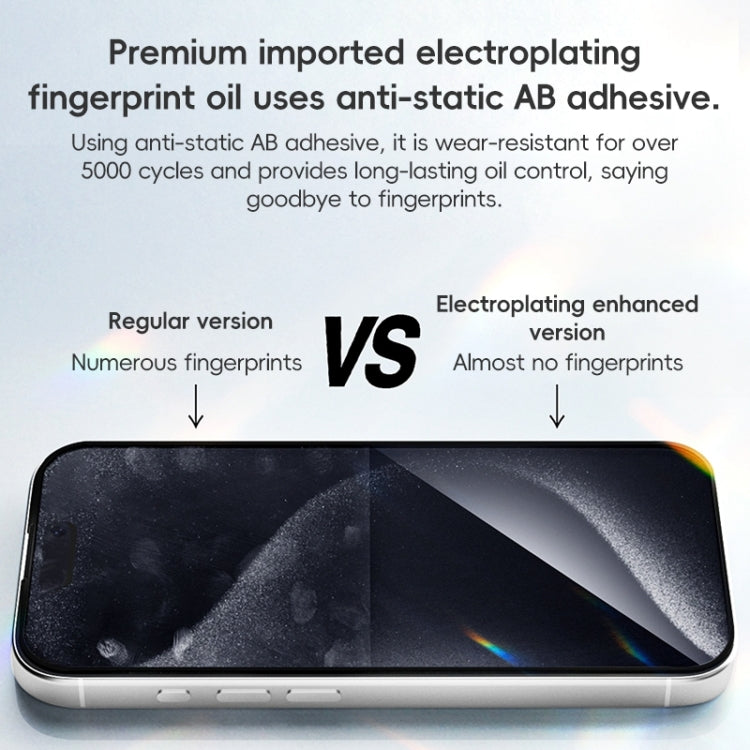 For iPhone 16 Pro Max ZGA 0.33mm 2.5D Anti-static HD Tempered Glass Film