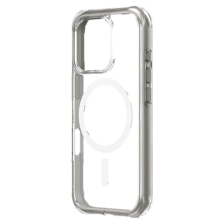 For iPhone 16 Pro Max ZGA Colorful Airbag Magsafe PC Hybrid TPU Phone Case(Grey)