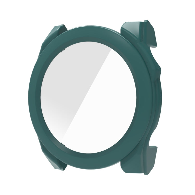 For Garmin Fenix 8 AMOLED 51mm Tempered Glass Film Integrated PC Watch Protective Case(Green)