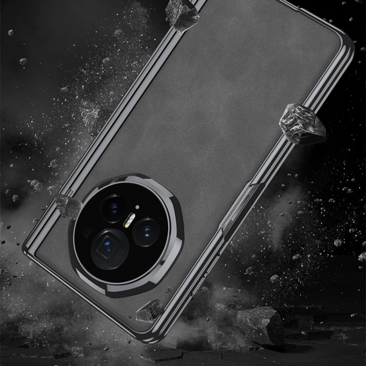 For Honor Magic V3 GKK Integrated Magnetic Fold Hinge Leather Shockproof Phone Case(Matte Gray) - free shipping - PMC Jewellery - Order now!