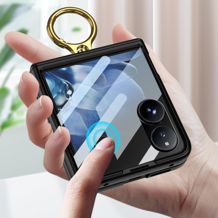 For Xiaomi Mix Flip GKK Integrated Magnetic Hinged Flip Case with Ring Holder(Purple) - free shipping - PMC Jewellery - Order now!