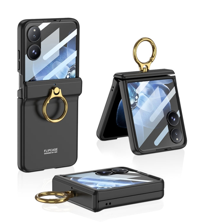 For Xiaomi Mix Flip GKK Integrated Magnetic Hinged Flip Case with Ring Holder(Black) - free shipping - PMC Jewellery - Order now!