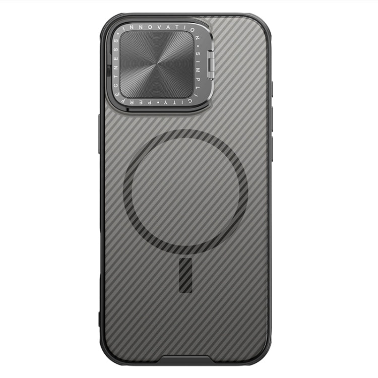 For iPhone 16 Pro NILLKIN CamShield Prop MagSafe Magnetic Translucent PC Phone Case(Black)