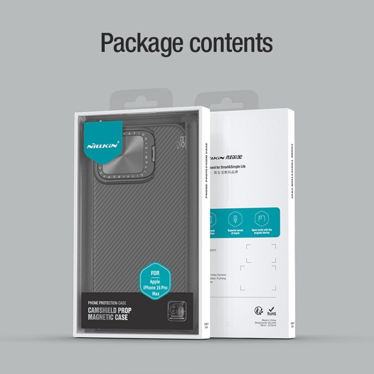 For iPhone 16 Pro Max NILLKIN CamShield Prop MagSafe Magnetic PC Phone Case(Green) - free shipping - PMC Jewellery - Order now!