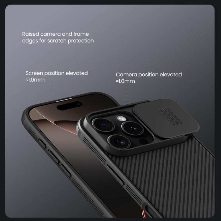 For iPhone 16 Pro Max NILLKIN CamShield Pro PC Phone Case(Black)