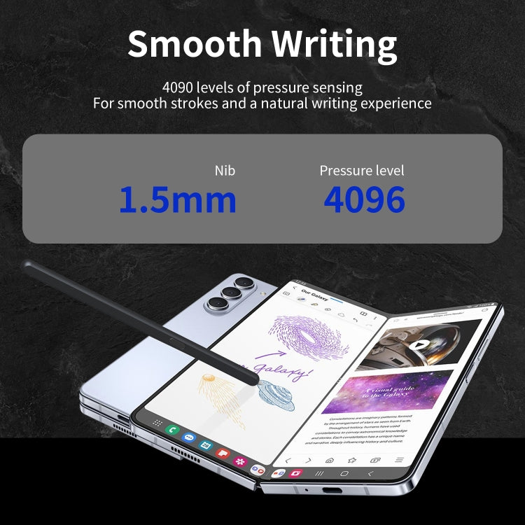 For Samsung Galaxy Z Fold6 / 5 / 4 / 3 Electromagnetic Stylus Pen with Pen Slot(Black) - free shipping - PMC Jewellery - Order now!