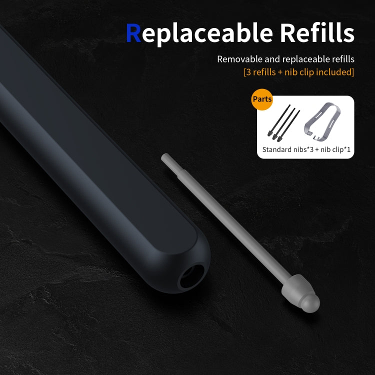 For Samsung Galaxy Z Fold6 / 5 / 4 / 3 Electromagnetic Stylus Pen with Pen Slot(Black) - free shipping - PMC Jewellery - Order now!