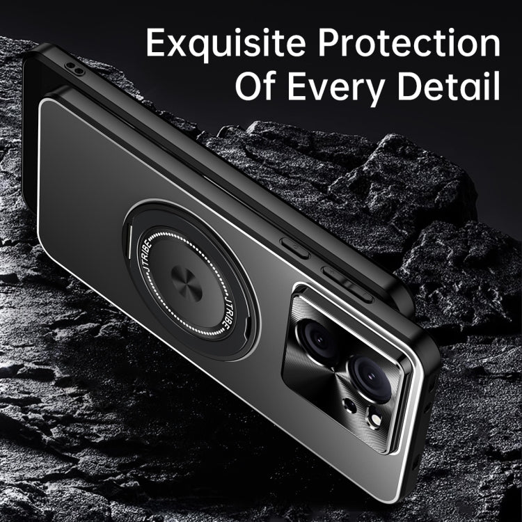For Redmi K70 Ultra Rotating Holder Frosted Metal Phone Case(Titanium)