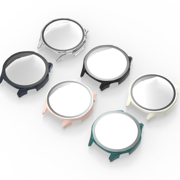 For Huawei Watch GT 5 46mm Tempered Glass Film Integrated PC Watch Protective Case(Ivory White) - Watch Cases by PMC TechLife | Online Shopping South Africa | PMC TechLife | Buy Now Pay Later Mobicred