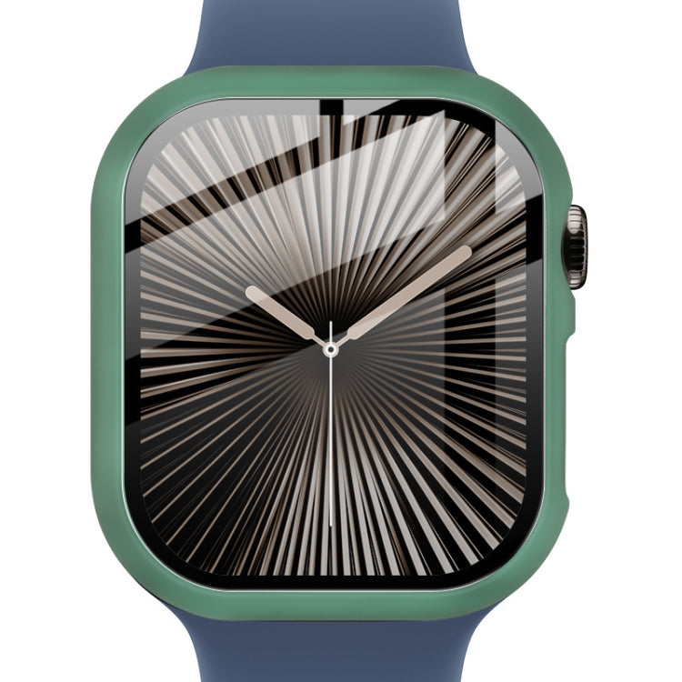 For Apple Watch Series 10 42mm imak Integrated Watch Case with Film(Green)